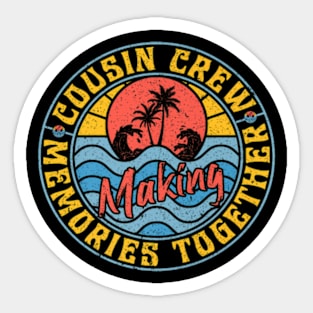 Baby Cousin Crew Summer Vacation Beach Family Trip Matching Sticker